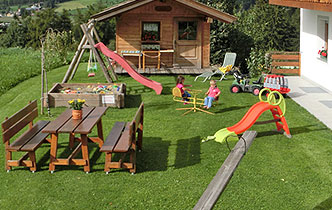 Playing field at Zangerlechn farm in Reischach